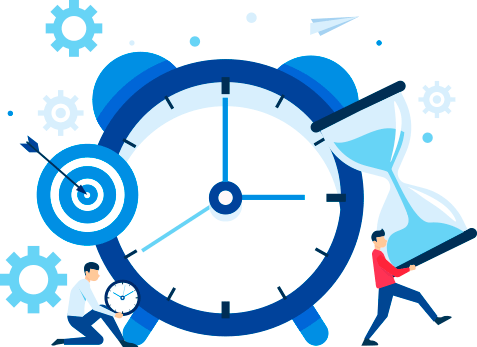 Imagen de dos personas con diferentes relojes para registro de jornada laboral